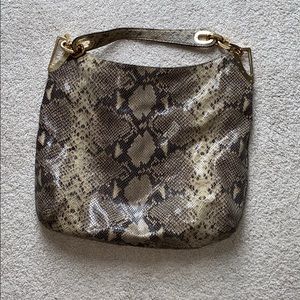Michael kors snakeskin purse